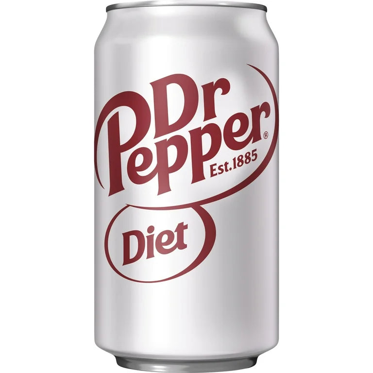 Diet Dr Pepper Soda, 12 fl oz can