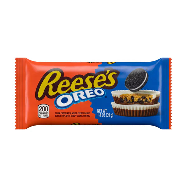 REESE'S OREO Peanut Butter Cups Milk Chocolate and White Creme, 1.4 oz