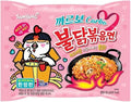 Samyang Buldak Spicy Ramen, Hot Chicken Ramen, Korean Stir-Fried Instant Noodle, Carbonara, 4.58 oz