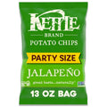 Kettle Brand Potato Chips, Jalapeno Kettle Chips, Party Size, 13 Oz