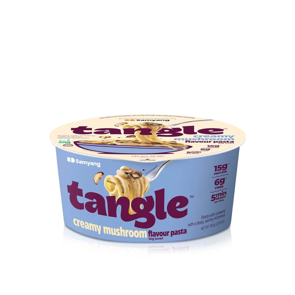 Samyang Tangle Creamy Mushroom Linguine Truffle and Shiitake Flavor Savory with Non-Spicy Sauce, 3.70 oz
