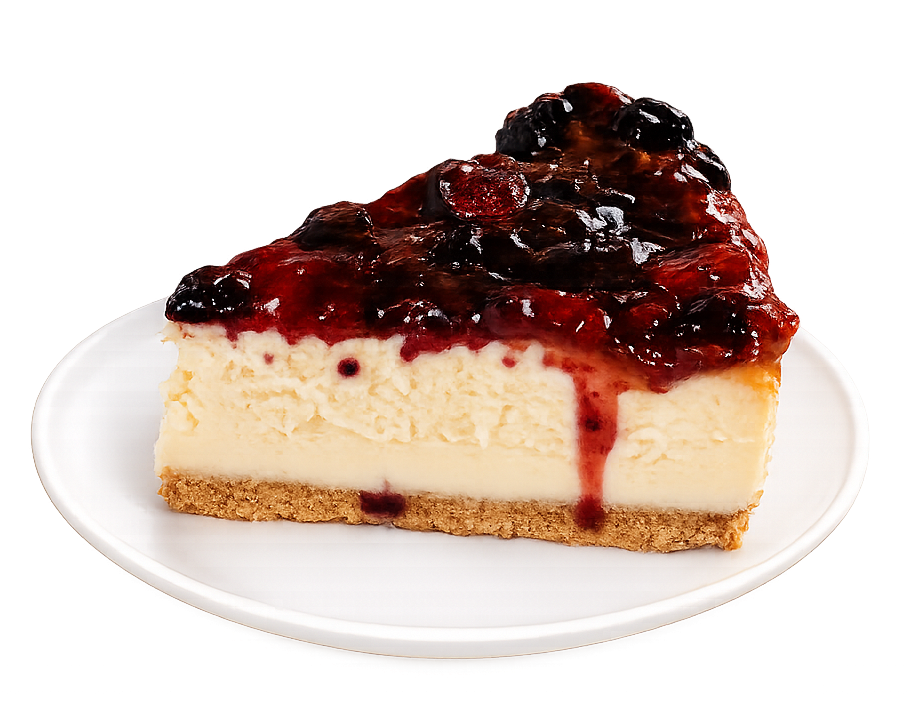 Cranberry Cheesecake - Slice