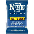 Kettle Brand Potato Chips, Sea Salt & Vinegar Kettle Chips, Party Size, 13 Oz