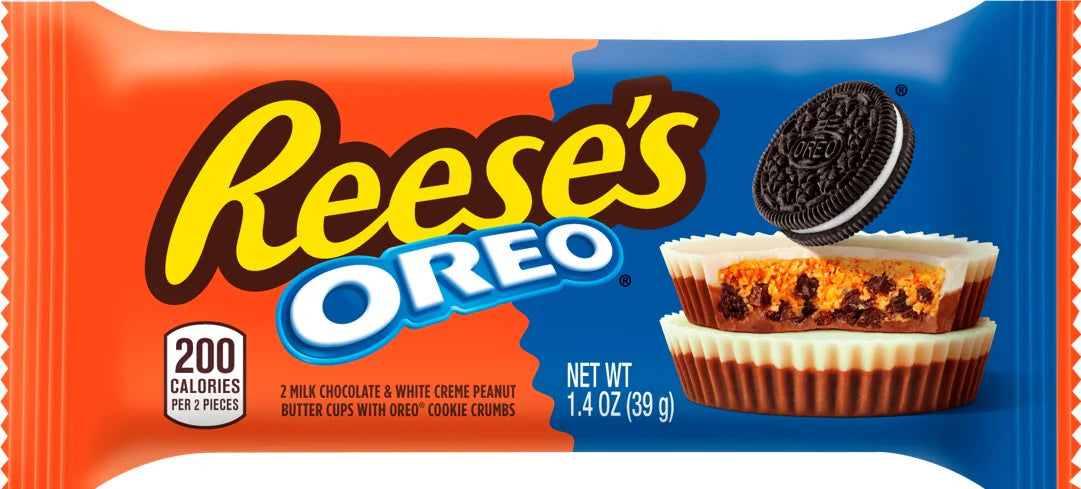 REESE'S OREO Peanut Butter Cups Milk Chocolate and White Creme, 1.4 oz